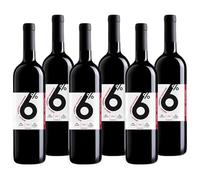 6Percent Mid-Strength Red Wine | Merlot & Cabernet Sauvignon | 6% ABV | 6 x 75cl Bottle Case | Low Alcohol | Low Calories | Produced in Bordeaux | A Lighter Alternative, Perfect For Any Occasion