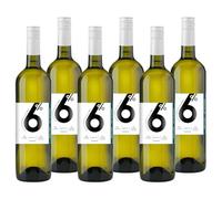 6Percent Mid-Strength White Wine | Sauvignon Blanc | 6% ABV | 6 x 75cl Bottle Case | Fresh & Crisp | Low Alcohol | Low Calories | Produced in Bordeaux | A Lighter Alternative, Perfect for any Occasion