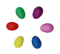 6Pieces Eggs Musical Instrument Percussions Maracas Kids Toy Colorful Shaker For Learning Painting Musical Eggs Set