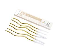 6Pieces Functional Curved Decorative Cake With Gold Plating For Birthday And Anniversary Party Decorations Unique Design