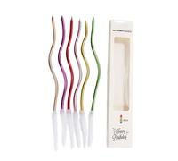 6Pieces Functional Curved Decorative Cake With Gold Plating For Birthday And Anniversary Party Decorations Unique Design