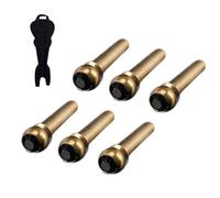 6Pieces Guitar Pegs Set Guitar Bridge Pins Guitar String Pin For Enhancing Sound Stability Suitable For Standard Guitars