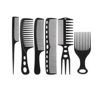 6Pieces Hair Cutting Comb Set Barber Comb Hair Styling Combs Fine And Wide Teeth Comb Antistatic Hairdressing Comb
