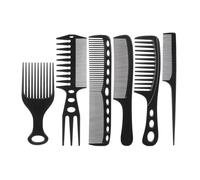 6Pieces Hair Cutting Comb Set Barber Comb Hair Styling Combs Fine And Wide Teeth Comb Antistatic Hairdressing Comb