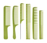 6Pieces Hair Cutting Comb Set Teasing Hair Styling Combs Fine And Wide Teeth Antistatic Hairdressing Detangler Comb