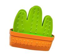 6Pieces Multipurpose Coasters Set Cactus Shape Dining Decors Office Accessories Drinkware Pad Set PVC Resin Texture Decorative Table Accessories