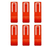 6pieces Surfing Watershed Fin Clip, Detachable Buckle Paddle Board Clip, Replacement Surfboard Fins Buckle, Surfing Gear Fin Bracket, 4.7x1.7 CM