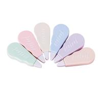 6Pieces White Out Correction Tape for School and Supplies Refillable Correction Tape Roller for Notebook Planner Portable Eraser Tapes