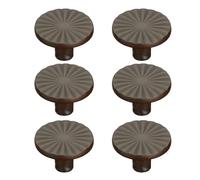 6Pieces Zines Alloy Cabinets Pull with Brushed Brass Finish for Stylish and Sturdy Furniture Hardware Easy Installion Cabinets Knobs