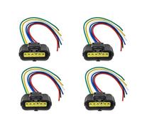 6Pin MAF Mass Air Flow Sensor Connector Harness For Ford For EXPEDITION For Mercury 1U2Z14S411AA YC2F-12B579-BA XF2F-12B579-AA 1P1556 CFCKHPTHAZ(4PCS)