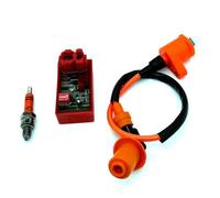 6PIN Motorcycle Racing Speed Limit Switch Ignition Coil A7TC Spark Plug Kit Compatible With ATV GY6 50 80 125 150cc Moped Scooter Engine Parts