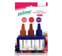 6pk 7ml Triple Plug In Air Freshener Refill Compatible with 3Volution (2x3pk) | Fragrance Diffuser Refills Berry & Floral Mix Scent Room + SOL Notebook, White