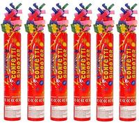 6pk Confetti Cannons - Poppers Shooter Festivals Party Confetti Cannons Poppers Shooter Birthday, Wedding Decoration - 20cm