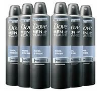 6pk Dove Men+Care 48H Cool & Fresh Antiperspirant - 6 x 250ml