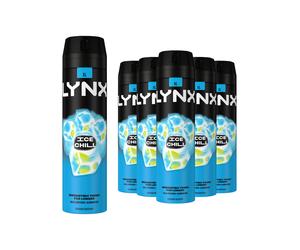6pk Lynx 48H Fresh Deodorant & Body Spray - Ice Chill | 6 x 200ml