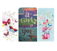 6pk Money Wallet With Envelope Gift Voucher Cards Multipack| 3 Assorted Designs| A Gift For You| Hold Cash Note Gift Voucher Card| New Designs for Relations, Occasions, Family (Design 4)