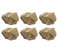 6PK Raw White Sandstone, Sedimentary Rock Specimens - Approx. 1" - Geologist Selected & Hand Processed - Great for Science Classrooms - Class Pack - Eisco Labs