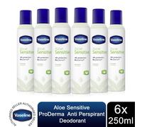 6pk Vaseline ProDerma Aloe Fresh Anti-Perspirant Deodorant For Women 250ml