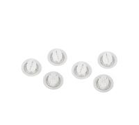 6Q0853273A 6Q0853274A Car Wing Door Side Rearview Mirror Triangle Trim Cover Molding Corner Panel, Fits for VW, for POLO, for 9N3 MK4 2006-2010 Car Wing Mirror Triangle Cap(6pcs Clips)(6pcs Clips