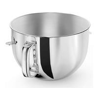 6QT Stainless Steel Mixer Bowl For Kitchenaid Stand Mixers, Kitchen Aid Mixing Bowl For 6QT Tilt-Hea Silver
