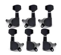 6R 6L 3R3L Guitar Tuning Pegs Tuners Machine Heads for Acoustic Electric Guitar Black/Gold/Chrome(3R3L Black)