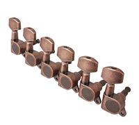 6R Guitar Tuning Pegs Locked String Key Tuners Machine Head Red Bronze For Acoustic Electric Guitar Accessories Guitar Knobs Tuning Keys