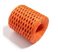 6roll 200.0m Natural Raffia Straw Yarn Colorful Paper Ribbon Knitted Crocheting Rope for DIY Crafts Wrapping for Craft DIY Decoration, Crochet Crafting(Orange)