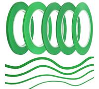 6Rolls Fine Line Finline Vinyl Masking Tape Automotive Paint Model Building For Curves Green 1.5mm 2mm 2.5mm 3mm 4mm 5mm