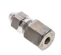 6S & 11mm Stainless Steel Straight Compression Fitting with Welding End 500 bar ISO 8434-1