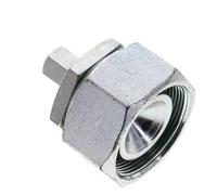 6S & 38S Zink plated Steel Straight Cutting Fitting with Swivel 315 bar NBR O-ring Sealing Cone ISO 8434-1