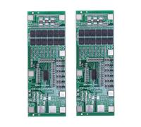 6S 40A Lithium Battery Cell for Protection Board, 24V Li-Ion PCB for Solar Lighting with Balance, 40A Discharge Current, Green 2pcs