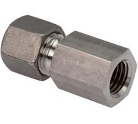 6S & M12x1.5 Stainless Steel Straight Cutting Fitting with Female Threads 630 bar ISO 8434-1