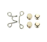 6set Pant Waist Tightener Adjustable Jean Button Pins Clip For Pants No Sewing Required Easy To Install(Gold-S)