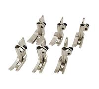 6SET Piping Walking Foot Replacement for CONSEW 206RB 225 226R, JUKI LU-562/563/1508 Single Needle Walking Foot Industrial Sewing Machine(S32 1/8+3/16+1/4+5/16+3/8+1/2)