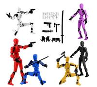 6sets t13 action figure,action figures, Strong and durable Multi Movable Joints Toys,3D Printed Multi-Jointed toy,It is an excellent toy for robot lovers and toys collectors.