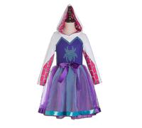(6T) Jinzhaolai Ghost Spider Inspired Costume Spider Gwen Inspired Costume Ghost Spider Hoodie Spider Gwen Cosplay Tutu Dresses Spider Birthday