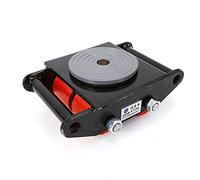 6T Machinery Skate Dolly, Machinery Mover, Mover Cargo Trolley, Moving Skate, Heavy Duty Machine Dolly, 360° Rotation, for Warehouse Workshop Factory, Black