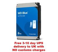 WD Blue 6TB 3.5" Internal Hard Drive - 5400 RPM Class, SATA 6 Gb/s, 256MB Cache, 2 Year Warranty