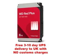 WD Red Plus WD60EFPX - Hard drive - 6 TB - internal - 3.5" - SATA 6Gb/s - 5400 rpm - buffer: 256 MB