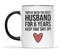 6Th Anniversary Ceramic Coffee Mug Marriage Gift for Husband