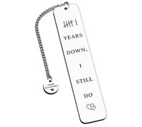 6th Anniversary Iron Gifts for Couples Wife Husband, 6 Years Down, I Still Do Bookmark - Romantic Iron Anniversary Keepsake for Him Her Six Year Wedding Gifts for Her