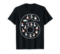 6th Birthday 6 Year Old Silly Goose Girls Animal T-Shirt