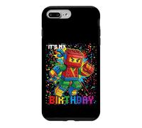 6th Birthday Boy Ninja Brick Block Master Builder 6 Year Kid Case for iPhone 7 Plus/8 Plus