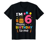 6th Birthday for Girls Boys. I’m 6 Happy Birthday to Me T-Shirt