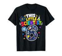 6th Birthday Science This Little Scientist is 6 Years Old T-Shirt
