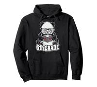 6th Grade Back To School Panda Book Reader Teacher Heart Pullover Hoodie