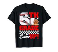 6th Grade Batter Up Students Baseball Back to School Boy Kid T-Shirt