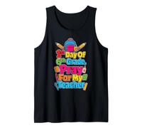 6th Grade First Day Pray for My Teacher Funny Kids Tank Top