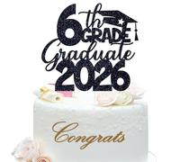 6th Grade Graduate Cake Topper, 6th Grade Grad Cake Decor, Peace Out Sixth Grade Graduation Party Decorations