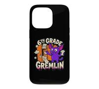 6th Grade Gremlin Middle Funny School Mischief Locker Kid Case for iPhone 13 Pro